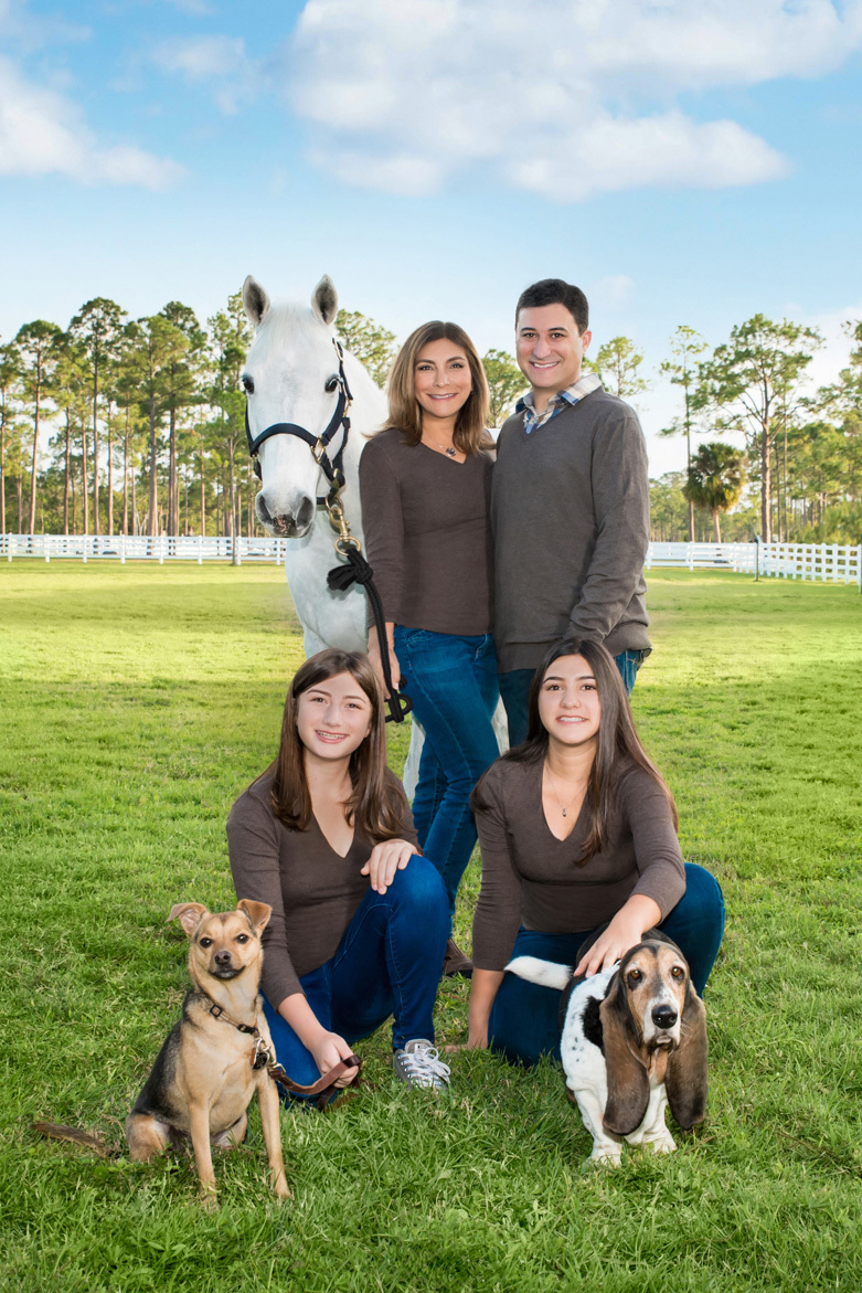 Pets & Horse and Family Photo Session in South Florida