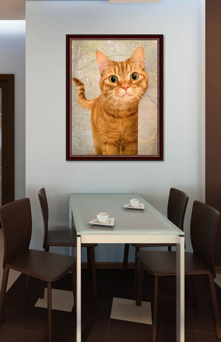 Fine Art Piece with your kitty decoration your home.