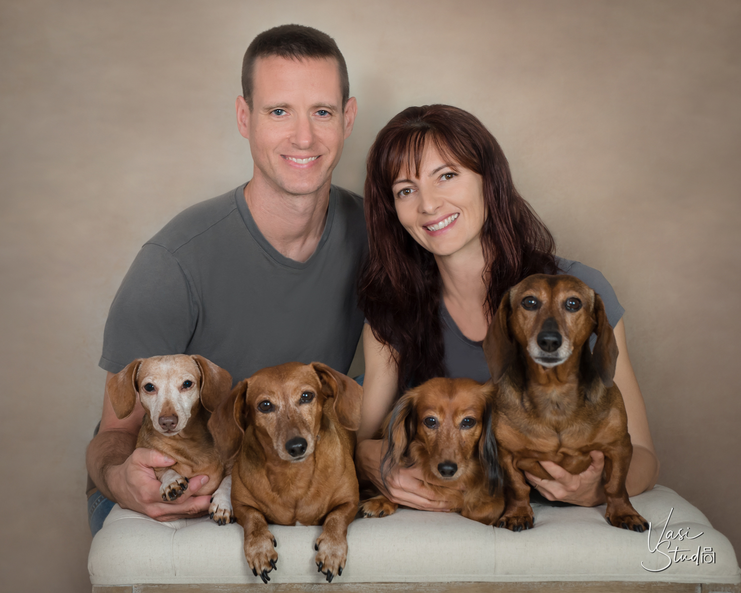 Family Portrait, Small and large pet portraits Palm Beach, Florida.